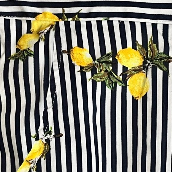 GLIMMS of New York Striped Romper with Lemons 98% Cotton - M - Picture 8 of 14